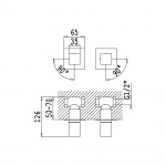 Bruma Adamastor Bateria umywalkowa podtynkowa chrom 3013902CR