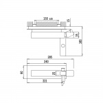 Bruma Adamastor Bateria wannowo-natryskowa naścienna chrom 3010302CR