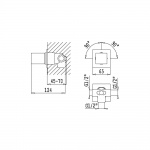 Bruma Adamastor Przełącznik 2-drożny podtynkowy chrom 3011102CR