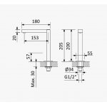Bruma Adamastor Wylewka umywalkowa nablatowa Morning Mist 1569449MM