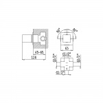 Bruma Adamastor Zawór 3-drożny podtynkowy chrom 3011802CR