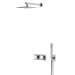 Bruma Adamastor Zestaw natryskowy 250 mm termostatyczny podtynkowy z ramieniem ściennym chrom 1857802CR