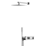 Bruma Adamastor Zestaw natryskowy 250 mm podtynkowy z ramieniem ściennym chrom 3015752CR