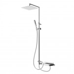 Bruma Adamastor Zestaw wannowo-natryskowy 250 mm naścienny z ramieniem ściennym chrom 3012662CR