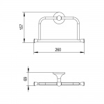 Bruma Aludra Wieszak na ręcznik chrom 17900161