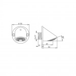Bruma Anti-vandalismo Głowica prysznicowa chrom 14560021