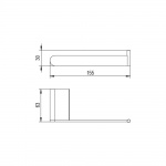 Bruma Artic Uchwyt na papier toaletowy chrom 17800071