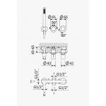 Bruma Avalon Bateria natryskowa podtynkowa ze słuchawką prysznicową Chrom 1891101CR