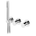 Bruma Avalon Bateria natryskowa podtynkowa ze słuchawką prysznicową Chrom 1891701CR
