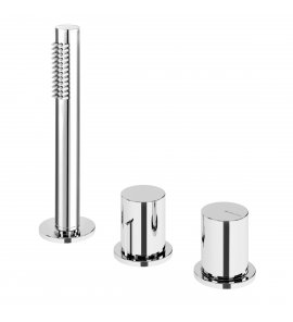 Bruma Avalon Bateria natryskowa nablatowa 3-otworowa Chrom 1895001CR