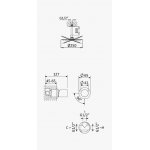 Bruma Avalon Bateria natryskowa podtynkowa z deszczownicą Ø 250 mm sufitową Chrom 1895621CR