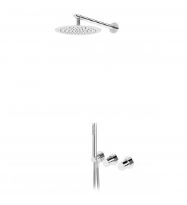 Bruma Avalon Bateria natryskowa podtynkowa z deszczownicą ścienną Ø 250 mm słuchawką prysznicową Chrom 1895721CR