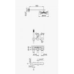 Bruma Avalon Bateria natryskowa podtynkowa z deszczownicą ścienną Ø 250 mm słuchawką prysznicową Chrom 1895721CR