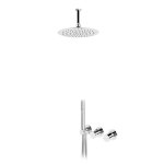 Bruma Avalon Bateria natryskowa podtynkowa z deszczownicą sufitową Ø 250 mm słuchawką prysznicową Chrom 1895821CR