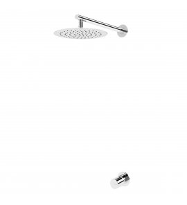 Bruma Avalon Bateria natryskowa podtynkowa z deszczownicą Ø 250 mm ścienną Chrom 1897621CR