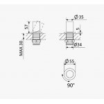 Bruma Avalon Bateria umywalkowa jednouchwytowa nablatowa Chrom 1899301CR