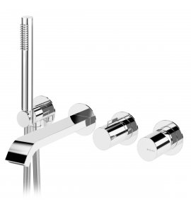 Bruma Avalon Bateria wannowa podtynkowa z wylewką i słuchawką prysznicową Chrom 1894621CR