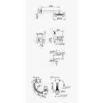 Bruma Avalon Bateria wannowo-natryskowa termostatyczna podtynkowa z deszczownicą Ø 250 mm słuchawką prysznicową i napełniaczem w przelewie Chrom 1843722CR
