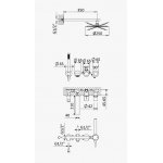 Bruma Avalon Bateria wannowo-natryskowa podtynkowa z deszczownicą Ø 250 mm i słuchawką prysznicową Chrom 1893031CR