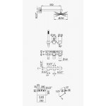 Bruma Avalon Bateria wannowo-natryskowa podtynkowa z deszczownicą Ø 250 mm wylewką i słuchawką prysznicową Chrom 1893551CR