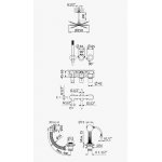 Bruma Avalon Bateria wannowo-natryskowa podtynkowa z deszczownicą sufitową Ø 250 mm napełnianiem przez przelew i słuchawką prysznicową Chrom 1893621CR