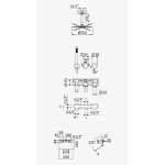 Bruma Avalon Bateria wannowo-natryskowa podtynkowa z deszczownicą sufitową Ø 250 mm wylewką i słuchawką prysznicową Chrom 1893651CR