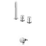 Bruma Avalon Bateria wannowo-natryskowa nablatowa z napełnianiem przez przelew Chrom 1895201CR