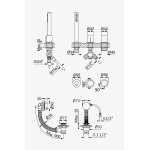 Bruma Avalon Bateria wannowo-natryskowa nablatowa z napełnianiem przez przelew Chrom 1895201CR