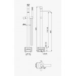 Bruma Avalon Bateria wannowo-natryskowa wolnostojąca ze słuchawką prysznicową Chrom 1898001CR