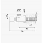 Bruma Bateria ścienna natryskowa samozamykająca Chrom 1420001CR