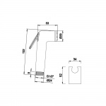 Bruma Bidetka z uchwytem ABS chrom 1455115CR