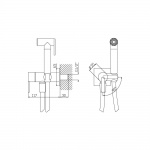 Bruma Bidetka z zaworem otwierającym/słuchawką ABS chrom 1018701CR W MAGAZYNIE!!