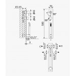 Bruma Breeze Bateria natryskowa podtynkowa z 3 wylotami Chrom 1682802CR