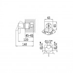 Bruma Breeze Bateria prysznicowa podtynkowa chrom 1681201CR