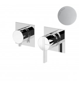 Bruma Breeze Bateria prysznicowa podtynkowa z 2 wyjściami Pure White 1681621PW