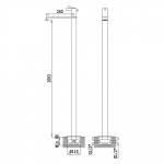 Bruma Breeze Bateria umywalkowa wolnostojąca bez korka chrom 1687901CR