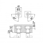 Bruma Breeze Bateria umywalkowa podtynkowa chrom 1689501CR