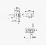 Bruma Breeze Bateria umywalkowa podtynkowa z korkiem Click-Clack Chrom 1682211CR