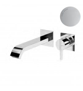 Bruma Breeze Bateria umywalkowa podtynkowa z korkiem Click-Clack Pure White 1682311PW