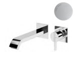 Bruma Breeze Bateria umywalkowa podtynkowa z korkiem Click-Clack Pure White 1682311PW