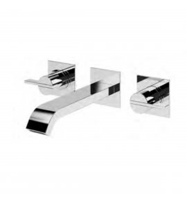 Bruma Breeze Bateria umywalkowa podtynkowa z korkiem Click-Clack 3-otworowa Chrom 1682411CR