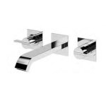 Bruma Breeze Bateria umywalkowa podtynkowa z korkiem Click-Clack 3-otworowa Chrom 1682411CR