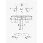 Bruma Breeze Bateria umywalkowa podtynkowa bez korka 3-otworowa Pure White 1682401PW