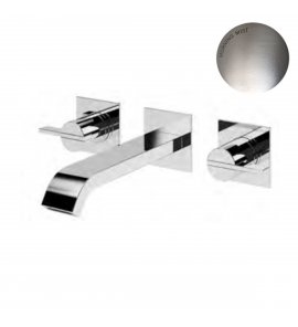 Bruma Breeze Bateria umywalkowa podtynkowa z korkiem Click-Clack 3-otworowa Morning Mist 1682411MM