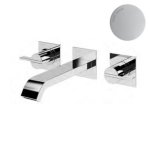 Bruma Breeze Bateria umywalkowa podtynkowa bez korka 3-otworowa Pure White 1682401PW