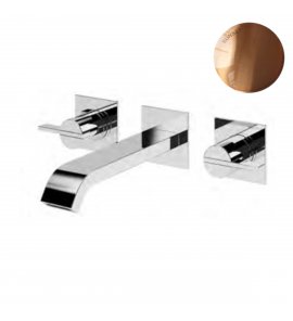 Bruma Breeze Bateria umywalkowa podtynkowa z korkiem Click-Clack 3-otworowa Sunset 1682411SS