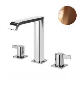 Bruma Breeze Bateria umywalkowa 3-otworowa bez korka Sunset 1682501SS