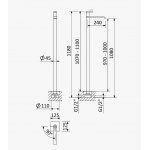Bruma Breeze Bateria umywalkowa wolnostojąca bez korka Sunset 1687901SS