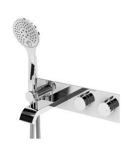 Bruma Breeze Bateria wannowo-natryskowa termostatyczna podtynkowa z wylewką chrom 1684701CR