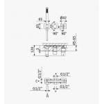 Bruma Breeze Bateria wannowo-natryskowa podtynkowa Sunrise 1682801SR